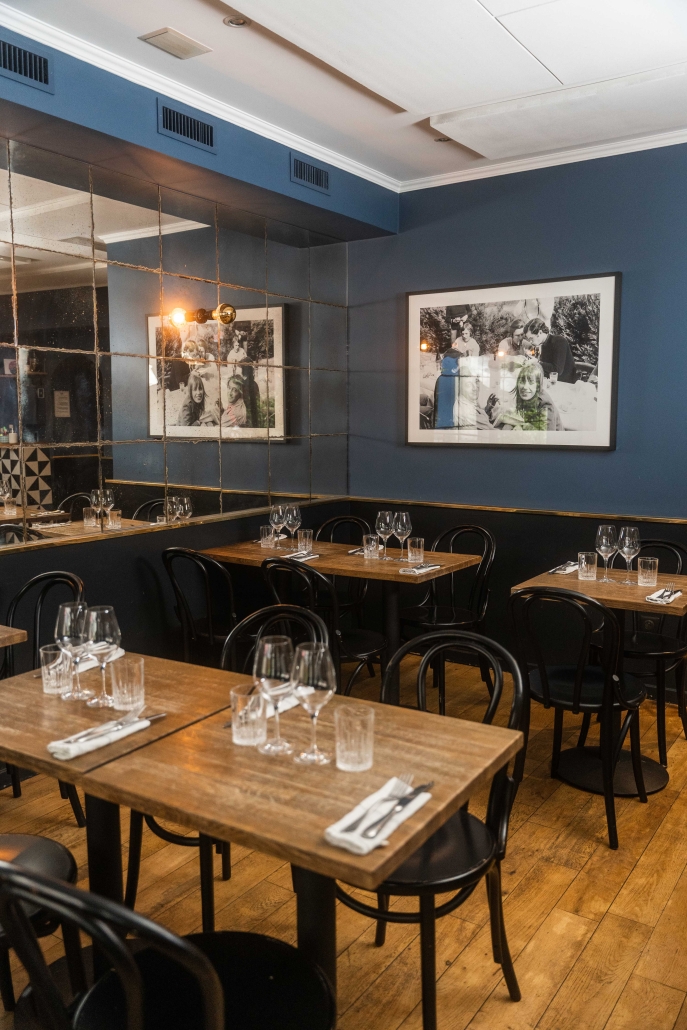 Intérieur restaurant miroir
